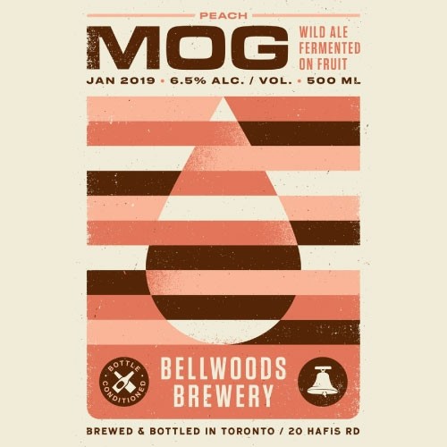 BELLWOODS MOG: PEACH Mixed Fermentation Ale (Tart & Funky)