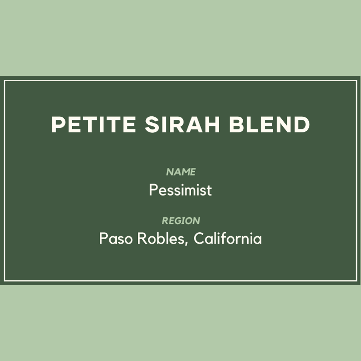 PESSIMIST RED BLEND DRAFT BOTTLE