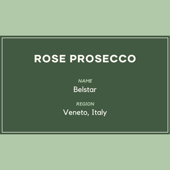 BELSTAR ROSÉ PROSECCO BOTTLE