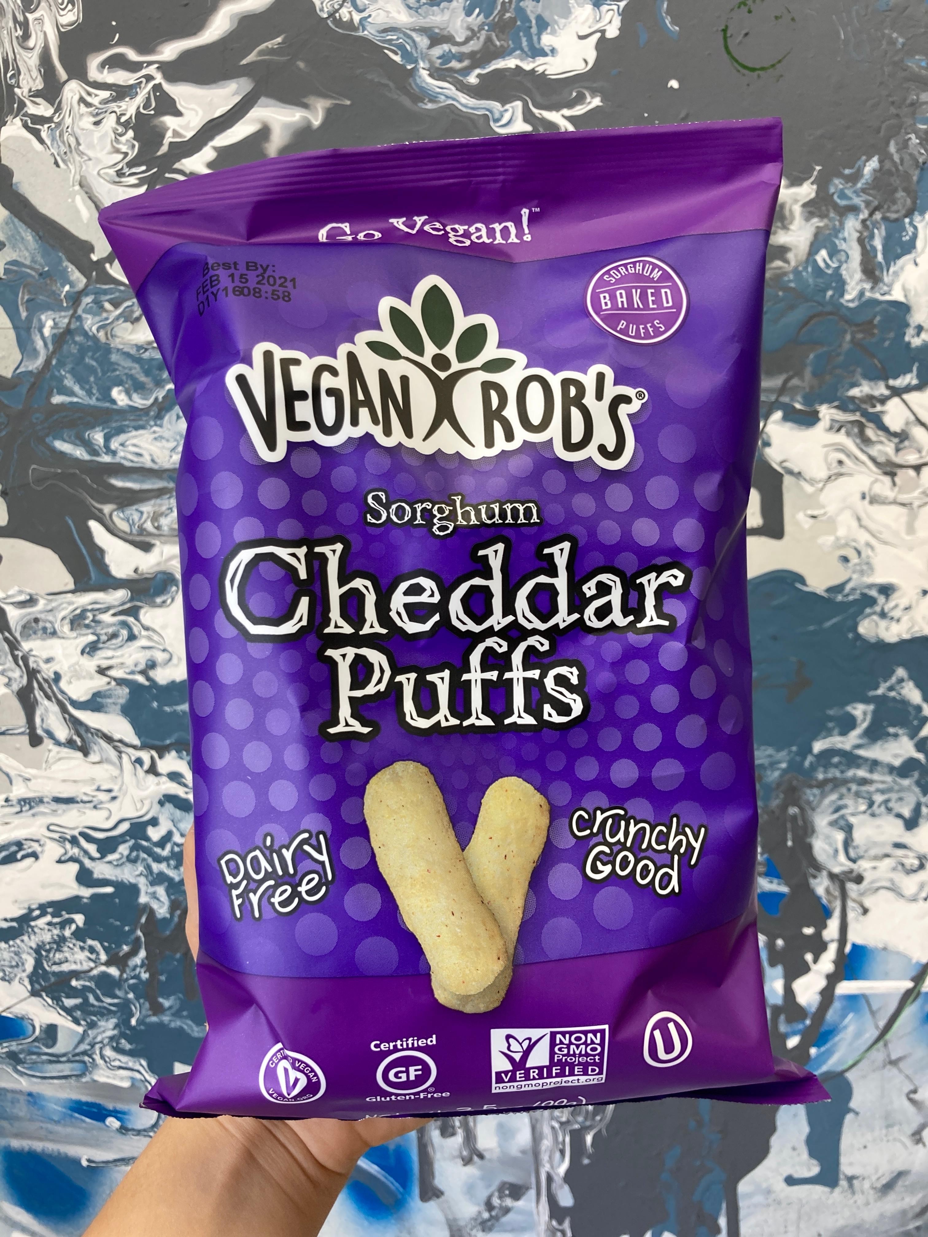 Vegan Robs Cheddar Puffs 3.5 Oz
