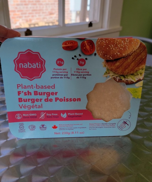 Nabati Plant Based "F'sh" Burger Patty