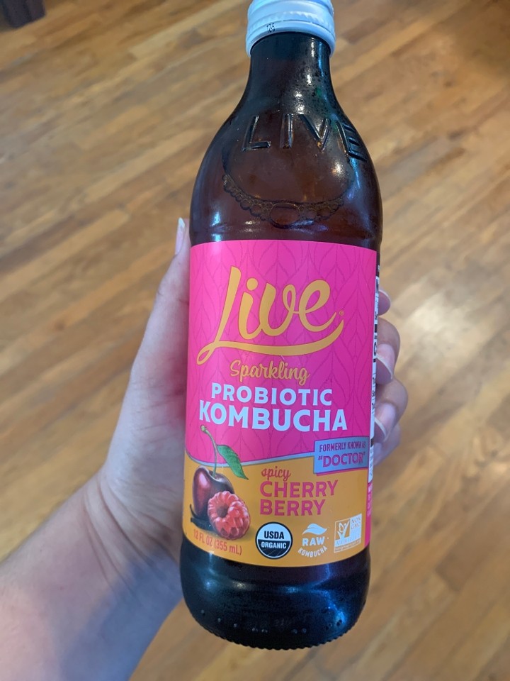Live Spicy Cherry Probiotic Kombucha