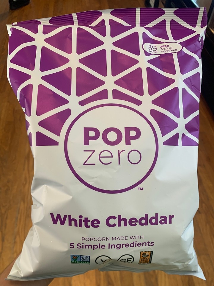 Pop Zero White Cheddar Popcorn 5oz