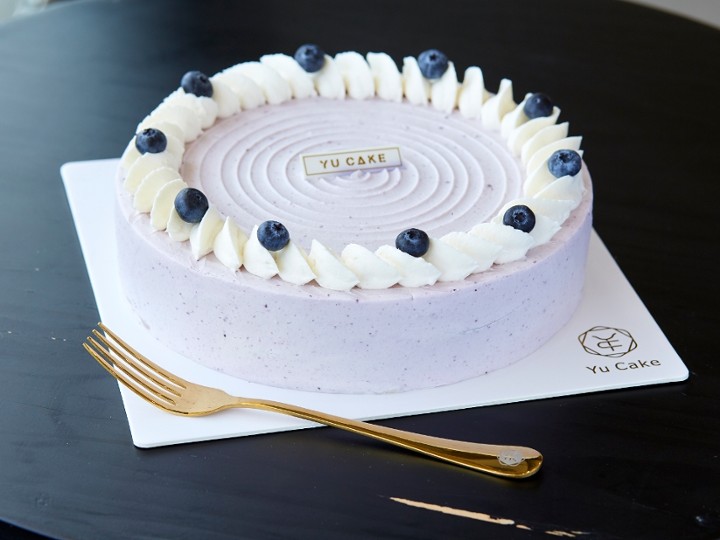Whole Blueberry Yogurt  Mille Crepe Cake