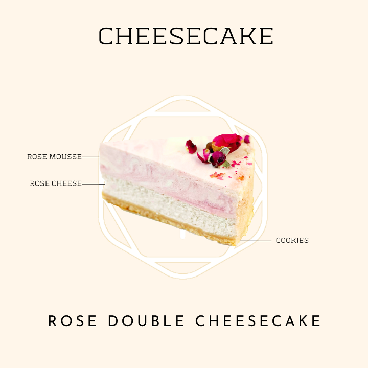 Rose Double Cheese Cake