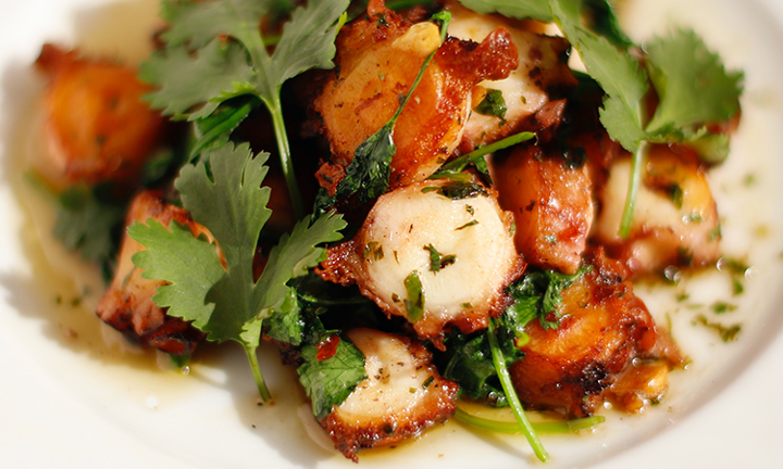 Garlic Fried Octopus