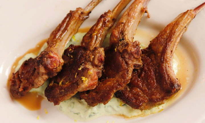 Lamb Scottadito w/ Basil Yogurt Sauce