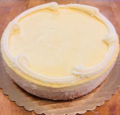 Plain Matzoh Crust Cheesecake