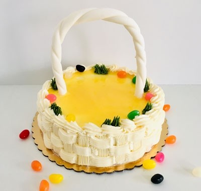 Lemon Curd Basket Cake
