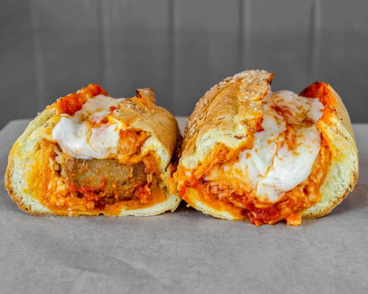 Meatball Parmigiana Sandwich