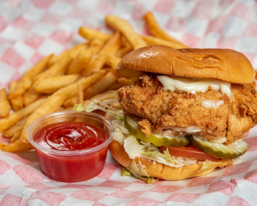 Original Fried Chicken Burger + Fries