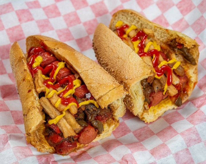 Loaded Italian Hot Dog