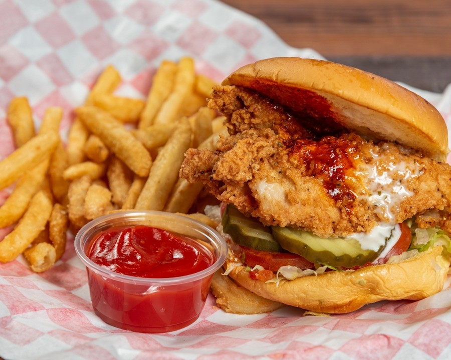 Nashville Hot & Spicy Chicken Burger (-)