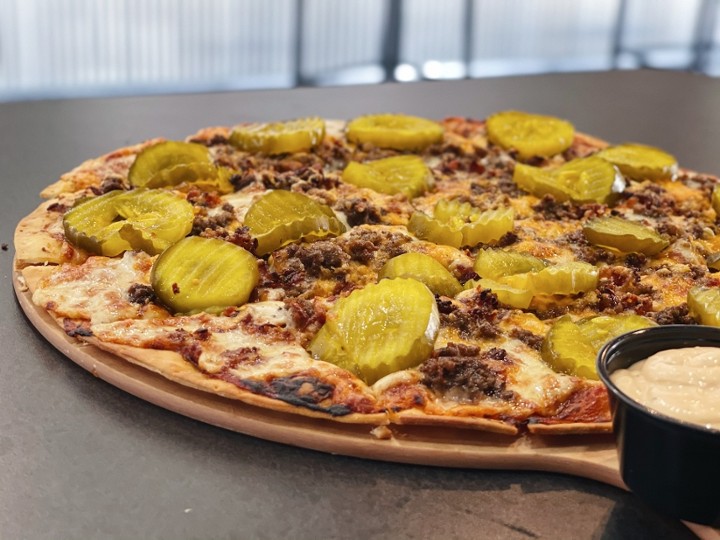 14" Bacon Cheeseburger Pizza