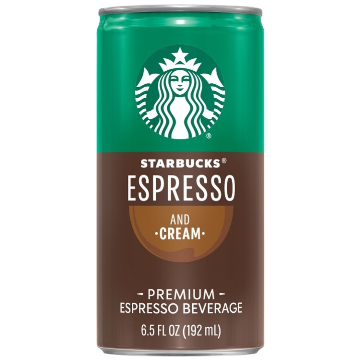 Starbucks Espresso & Cream 6.5oz Can