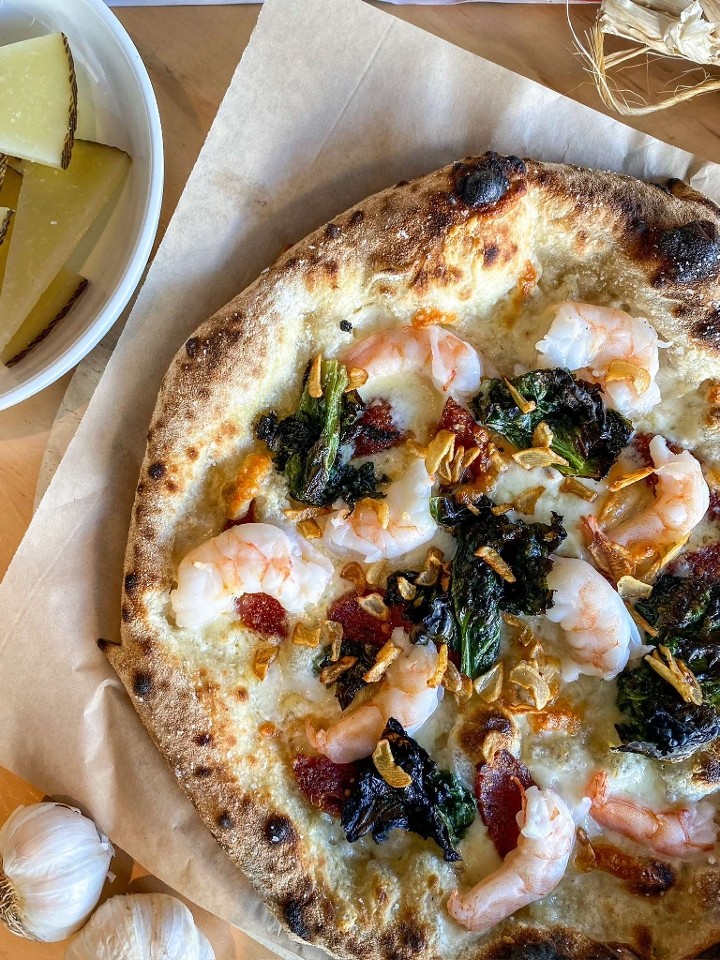 16" Rock Shrimp & Chorizo Pizza