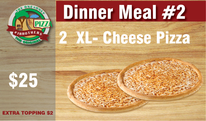 2-XL Cheese Pizza