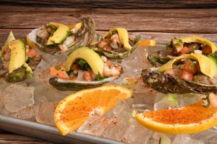 OSTIONES  RELLENOS1 DZ (12)- OYSTERS WITH CEVICHE