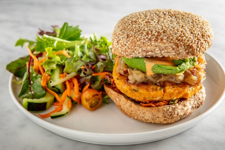 Sweet Potato White Bean Burger