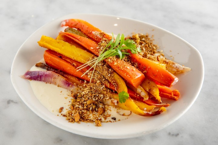 Rainbow Carrots, Lemon Aioli, Pistachio Dukkah