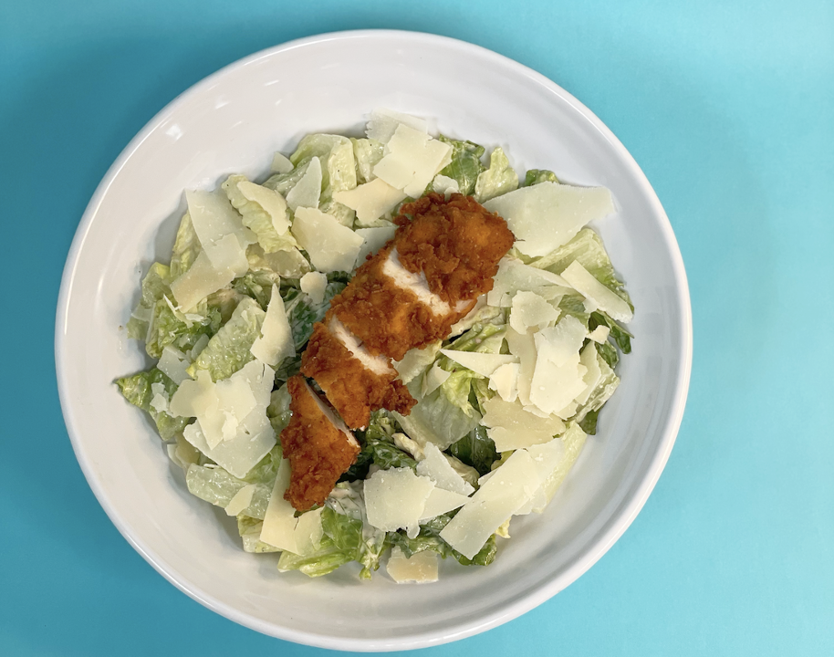 Crispy Caesar Salad w/ Chicken