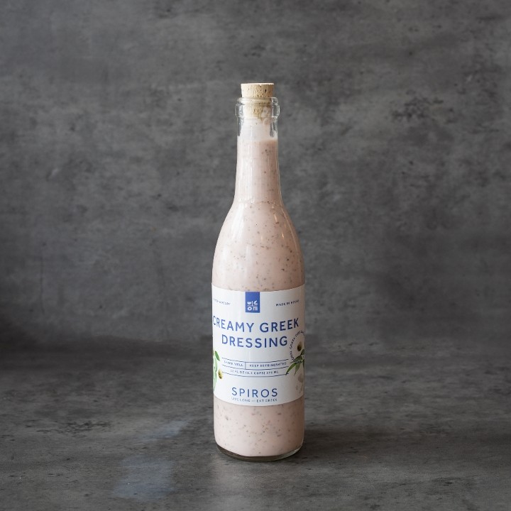 Bottle of Creamy Greek Dressing