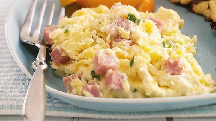 Diced Ham Scramble