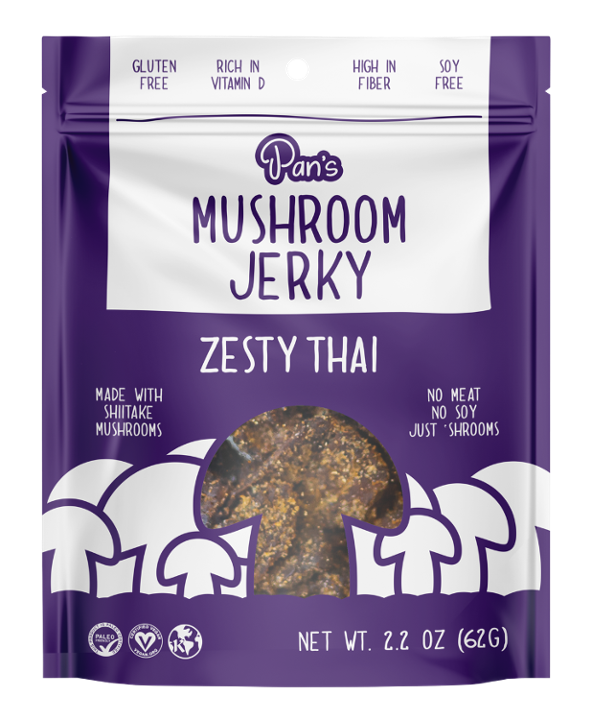 Pan's Mushroom Jerky, Zesty Thai
