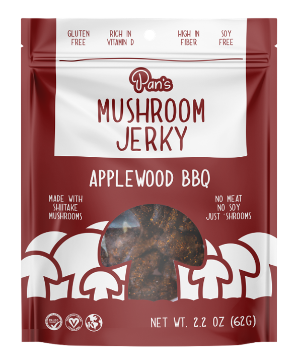 Pan's Mushroom Jerky, Applewood BBQ