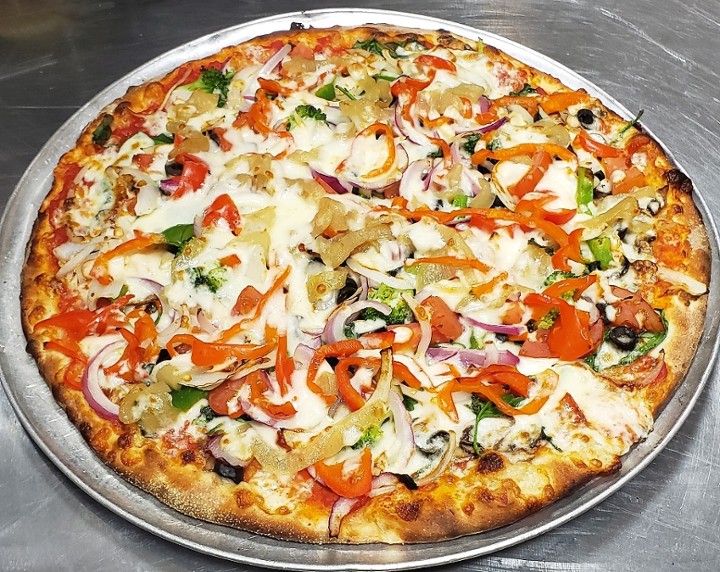 Personal Loaded Veggie Pizza