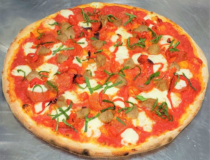 Personal Meatball Margherita Pizza