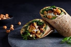 Grilled Vegetable Wrap W/ Curried Hummus