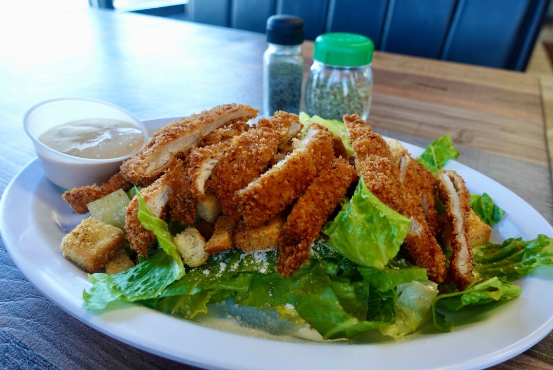 Chicken Cutlet Caesar Salad