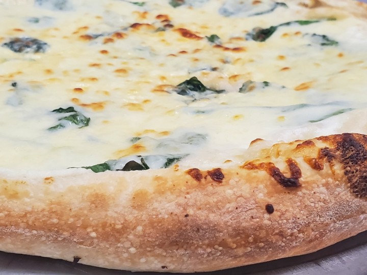 White Spinach Pizza