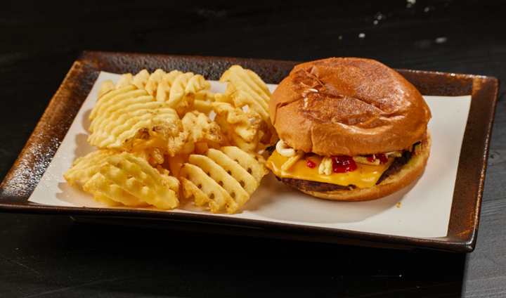 Kids Cheese Burger and Fries