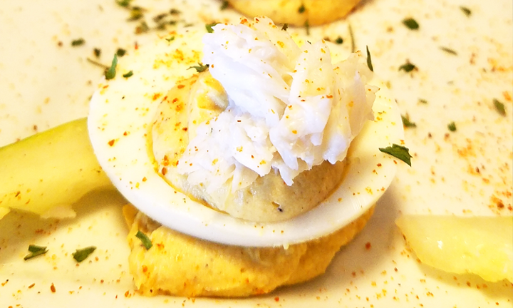 Crab Deviled Eggs