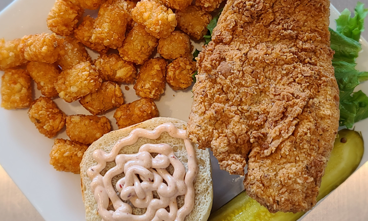 Fried Flounder Sandwich