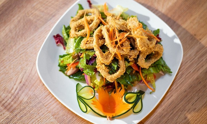 Fried Squid Salad (Spicy)