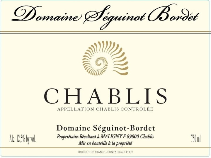 BTL Domaine Seguinot-Bordet Chablis