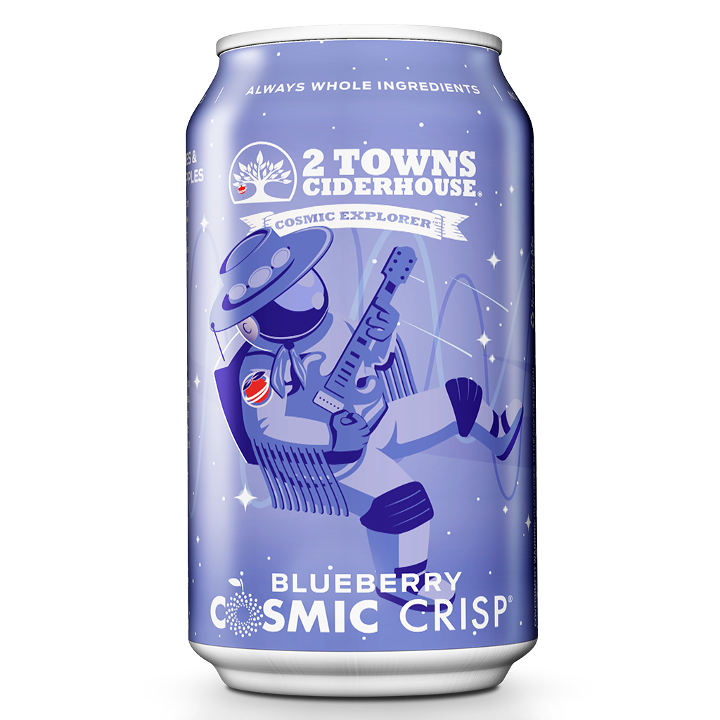 2 Towns Blueberry Cider 12oz Can