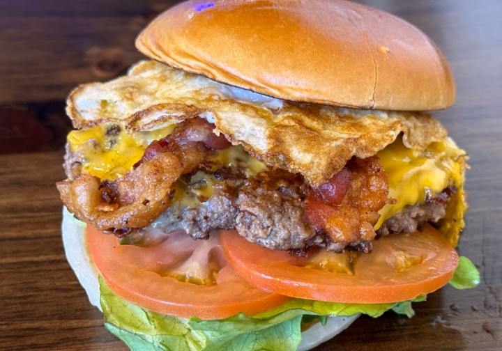 #8 Double Okie Burger (8oz Burger)