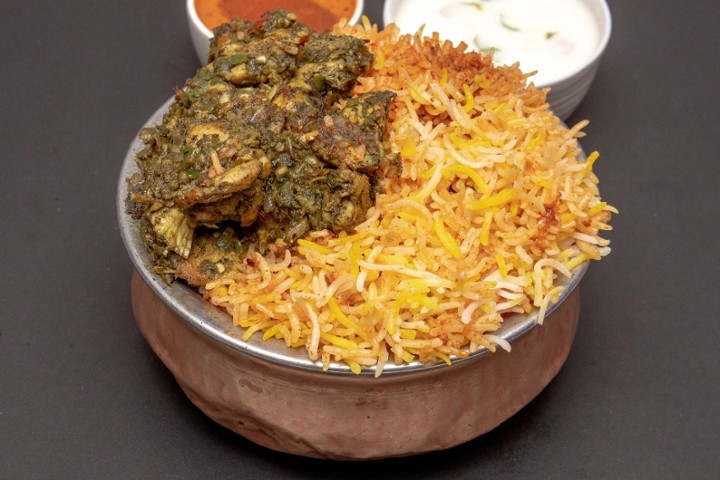 Gongura Boneless Chicken Dum Biryani