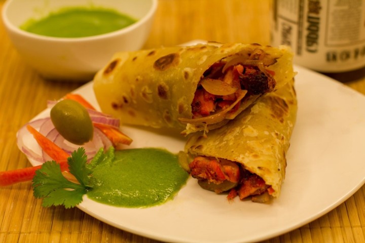 Kati Rolls with Paneer Veg