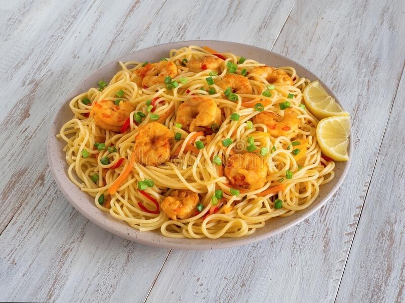 Schezwan Shrimp Noodles