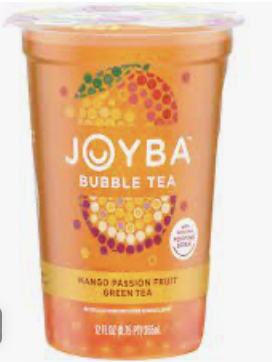 Joyba Bubble Tea, Mango Passion Fruit Green Tea