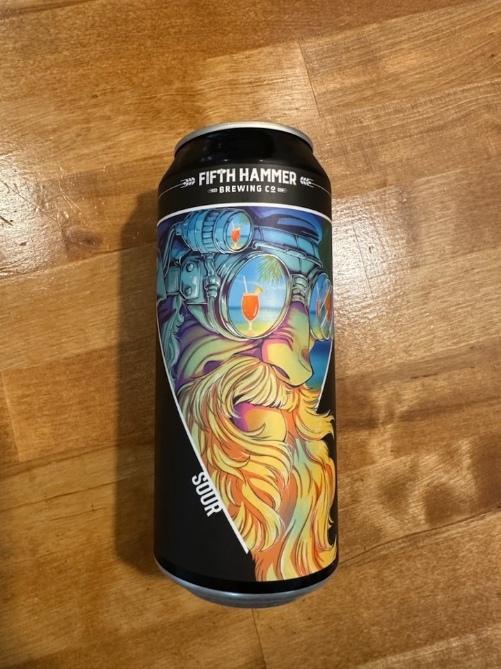 Fifth Hammer Brewing Co. Beach Goggles-Fruited Sour Ale (Passionfruit,Mango, Pineapple, and Lime) 16oz 5% ABV
