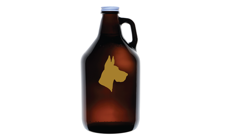 Red Stripe Buffalo Can Bottle Koozie - Traveling Growler