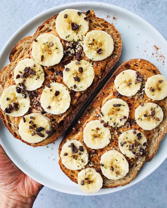 Almond Butter and Banana Toast