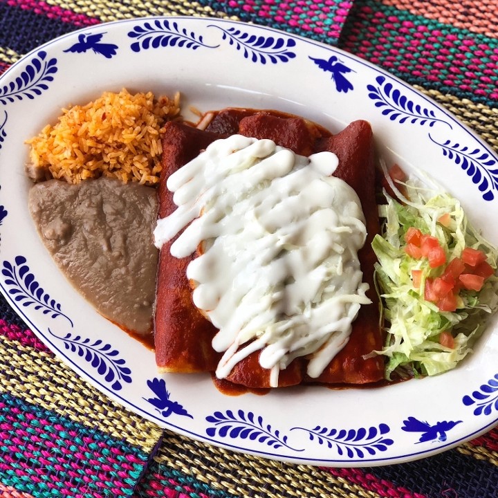 Enchiladas Rojas Chicken