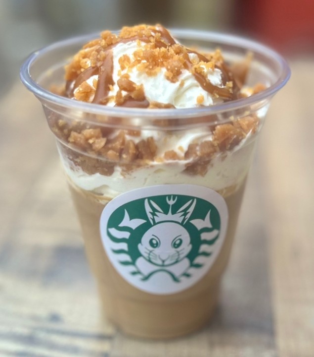 Caramel Crunch Frap Panna cotta